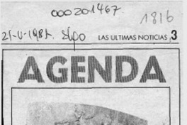 Agenda  [artículo].