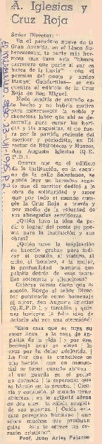 A. Iglesias y Cruz Roja