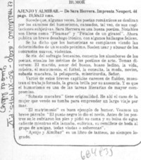 Ajenjo y almibar.