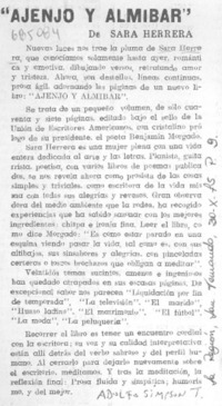 Ajenjo y almibar"