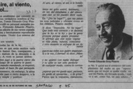 Al aire, al viento, al sol --  [artículo].