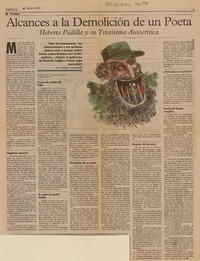 Alcances a la demolición de un poeta  [artículo] Enrique Lafourcade.