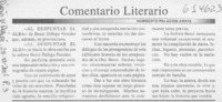 Al despuntar el alba  [artículo] Humberto Palacios Araya