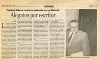 Alegatos por escritor  [artículo] A.M.