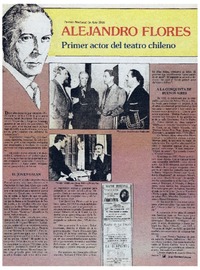 Alejandro Flores primer actor del teatro chileno
