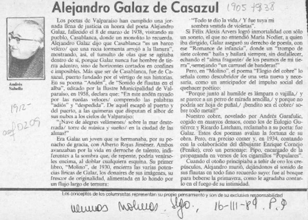 Alejandro Galaz de Casazul