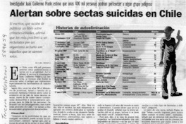 Alertan sobre sectas suicidas en Chile  [artículo] Alvaro Medina