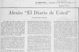 Alexis: "El diario de usted"