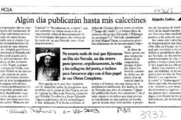 Algún día publicarán hasta mis calcetines