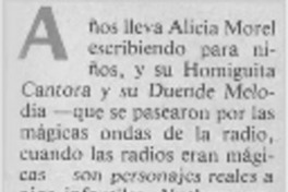 Alicia Morel.