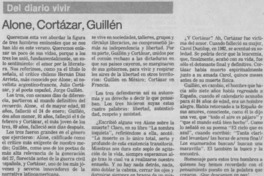 Alone, Cortázar, Guillén