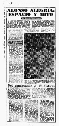 Alonso Alegría: Espacio y mito