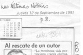 Al rescate de un autor
