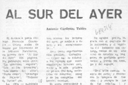 Al sur del ayer