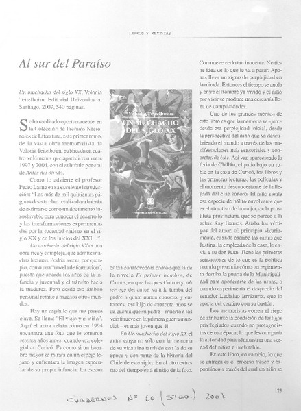 Al sur del Paraíso