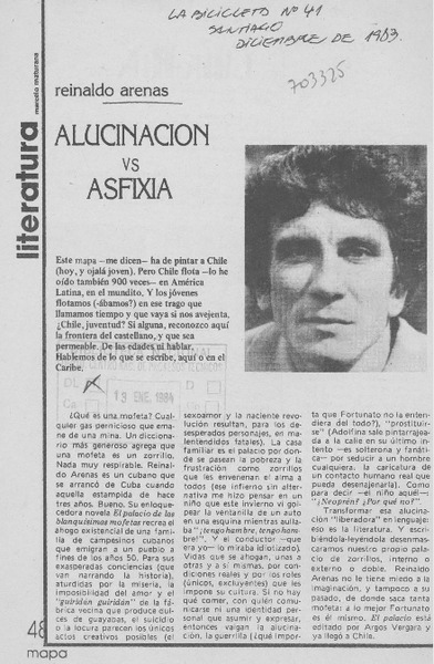 Alucinación vs asfixia.