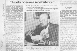 Amelia no es una serie histórica".