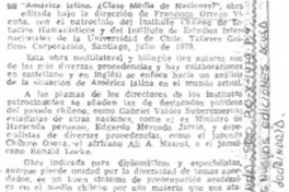 América Latina ¿clase media de Naciones?