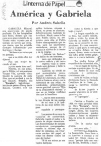 América y Gabriela