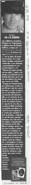 Amor en la pampa.