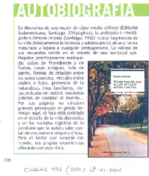 Autobiografía