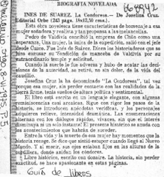 Biografía novelada.  [artículo]