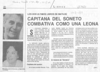 Capitana del soneto combativa como una leona