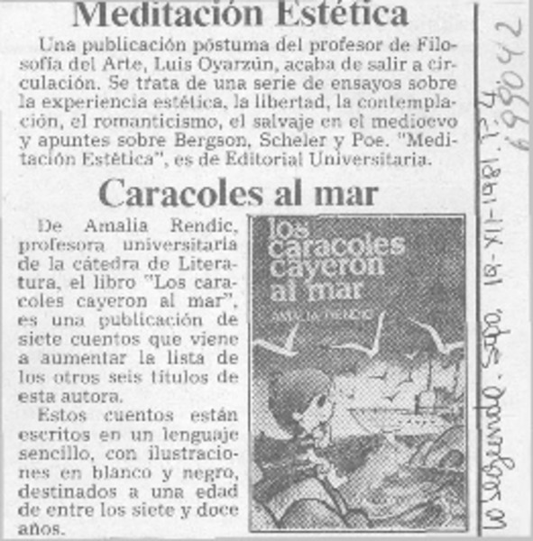 Caracoles al mar.