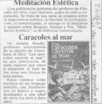 Caracoles al mar.