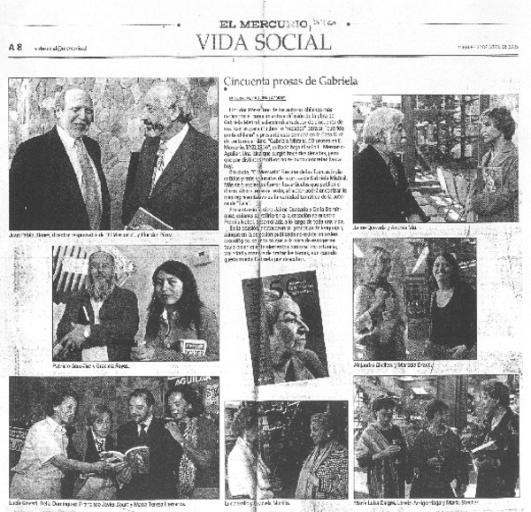 Cincuenta prosas de Gabriela