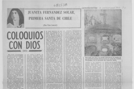 Coloquios con Dios