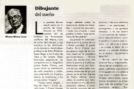 Dibujante del sueño  [artículo] Marino Muñoz Lagos.