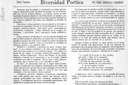 Diversidad poética