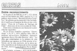 Doble reconocimiento