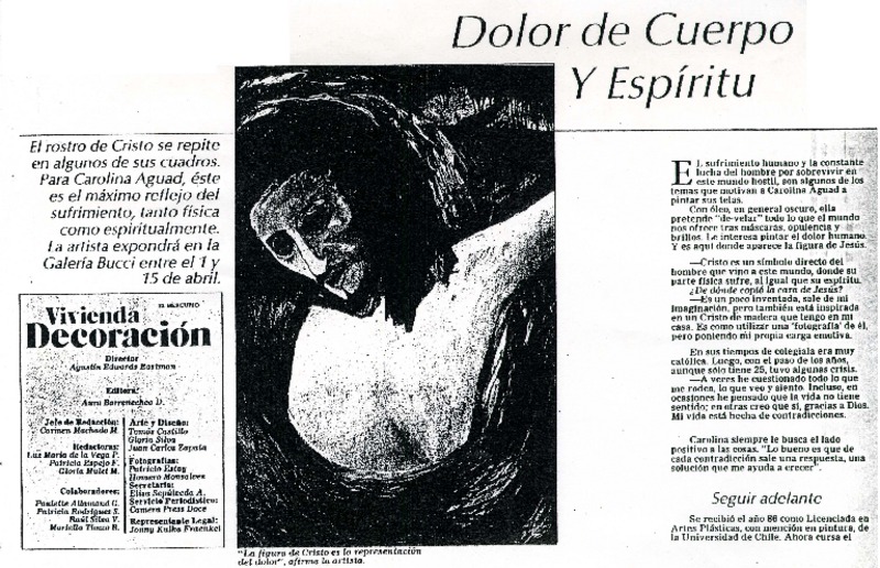 Dolor de cuerpo y espíritu  [artículo] Gloria Mulet M.