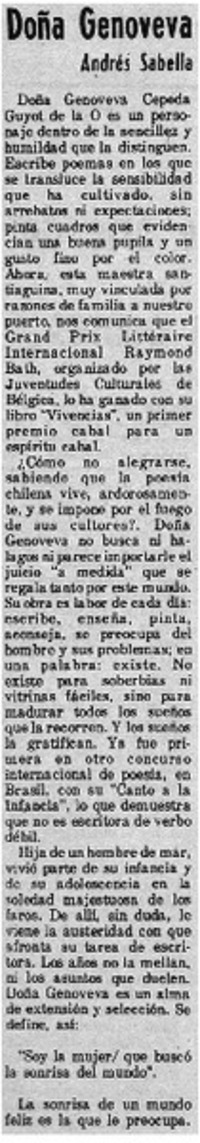 Doña Genoveva