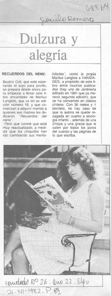 Dulzura y alegría
