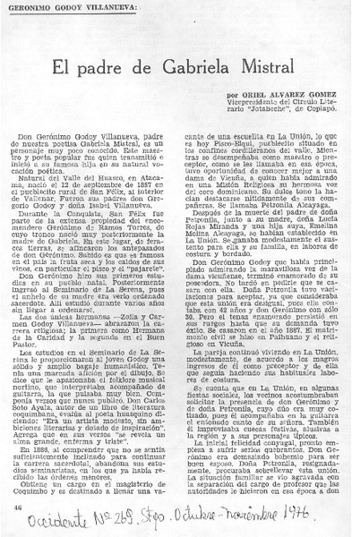 El padre de Gabriela Mistral