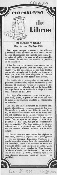 En blanco y negro.