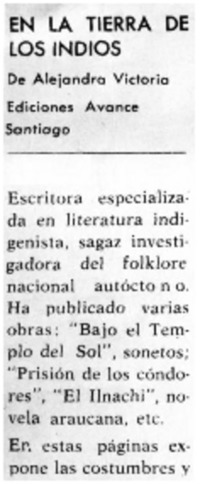 En la tierra de los indios