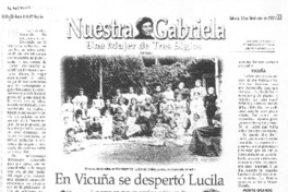 En Vicuña se despertó Lucila