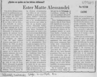 Ester Matte Alessandri