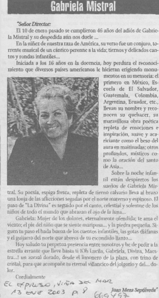 Gabriela Mistral
