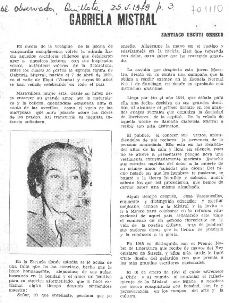 Gabriela Mistral