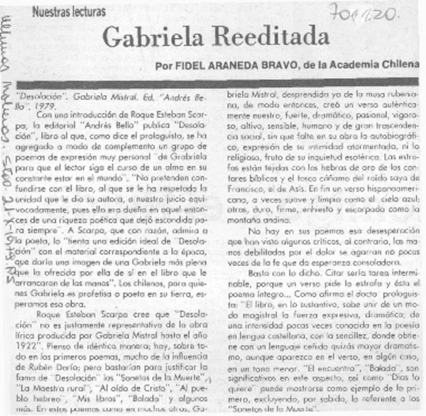 Gabriela reeditada