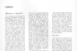 Historia o diatriba?
