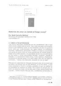 Historias de amor en Jamás el fuego nunca