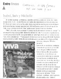 Isabel, Inés y Michelle