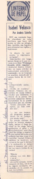 Isabel Velasco