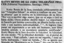 Katty Reyes de la Jara: telarañas felices.